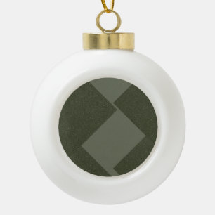 Moss Green Minimalist Holiday Ornament