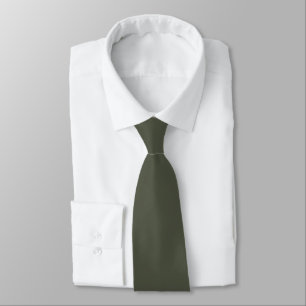 Moss Green Mist Mid Century Solid Colour  Tie