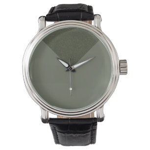 Moss Green Modern Triangle Custom Watch