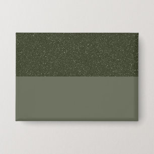 Moss Green Name Badge Customisable Button