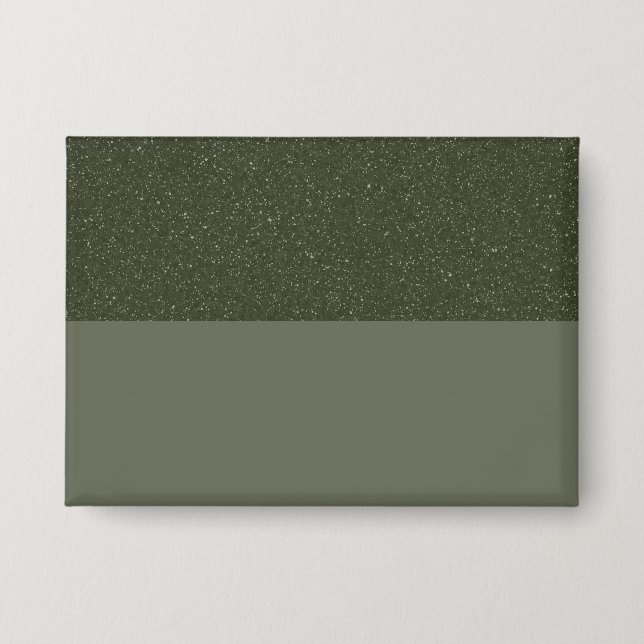 Moss Green Name Badge | Customisable Button (Front)