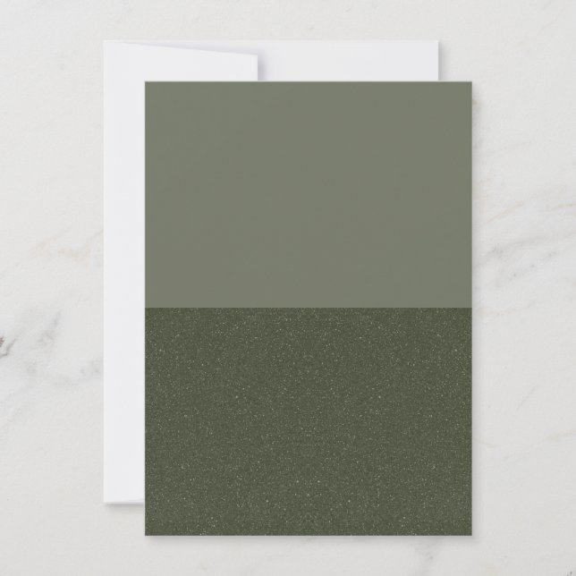 Moss Green Noise-Accent Save the Date – Customise (Front)