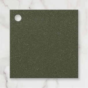 Moss Green Noise Effect Favour Tags