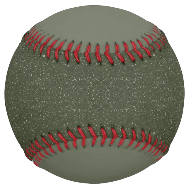 Moss Green Noise Texture Softball – Customisable (Front)