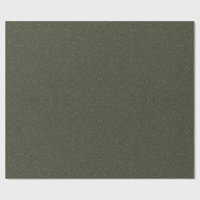 Moss Green Noise Texture Wrapping Paper - Custom (Flat)