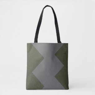Moss Green Pattern Tote Bag