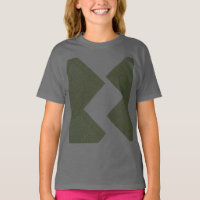 Moss Green Pattern Youth T-Shirt