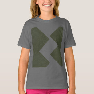 Moss Green Pattern Youth T-Shirt
