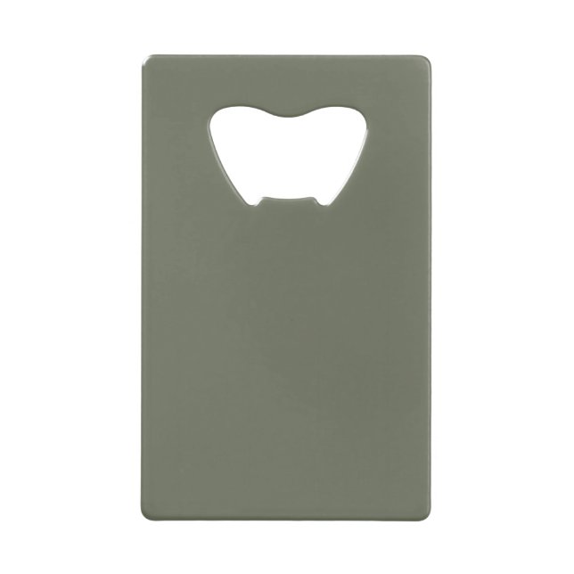 Moss Green Slim Bottle Opener – Customisable (Front)
