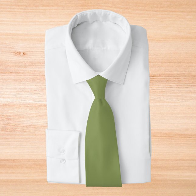Moss Green Solid Color Tie (Creator Uploaded)