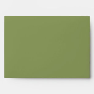 Moss Green Solid Colour Envelope