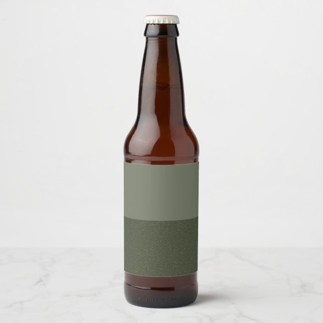 Moss Green Split Custom Bottle Label (Front)