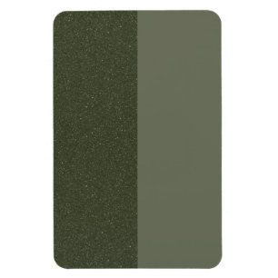 Moss Green Split Custom Flexible Photo Magnet
