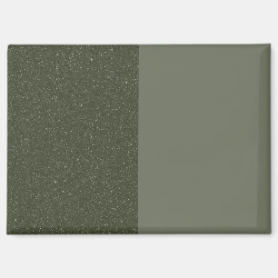 Moss Green Split Design Magnet (Customisable)