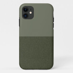 Moss Green Split Texture iPhone 11 Case - Custom