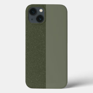 Moss Green Split Texture iPhone 13 Case - Custom