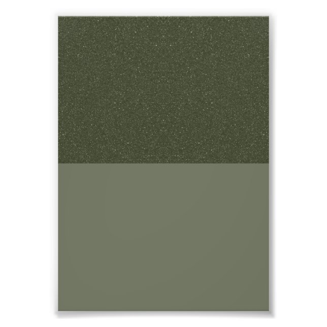 Moss Green Split-Tone Photo Enlargement (Custom) (Front)