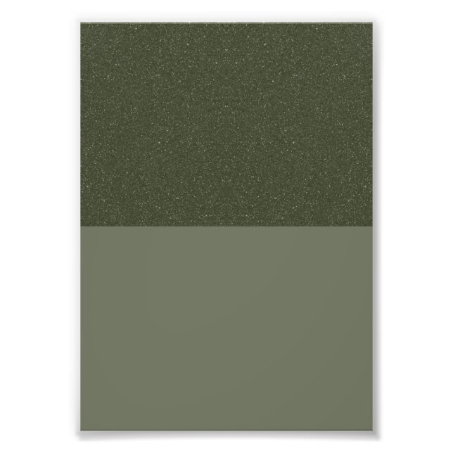 Moss Green Split-Tone Photo Enlargement (Custom) Print (Front)