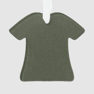 Moss Green Tee Acrylic Ornament – Customisable