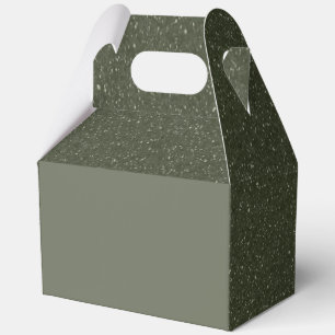 Moss Green & Texture Favour Box – Customisable Bul