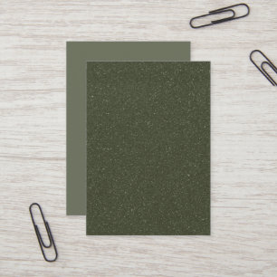 Moss Green Textured Business Card