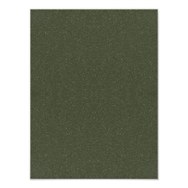 Moss Green Textured Custom Design Photo Print (Front)
