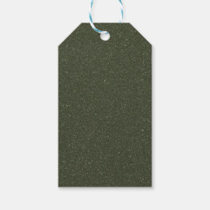 Moss Green Textured Gift Tag