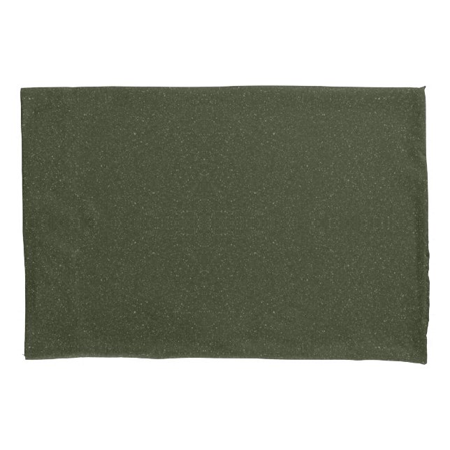 Moss Green Textured Pillowcase – Customisable (Front)