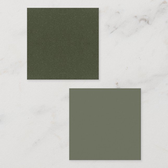 Moss Green Textured & Solid Referral Card - Custom (Front/Back)