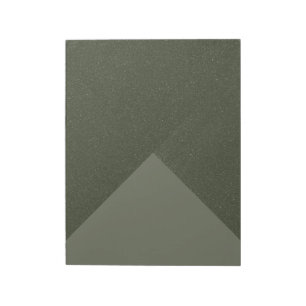 Moss Green Triangle Accent Notepad – Customisable