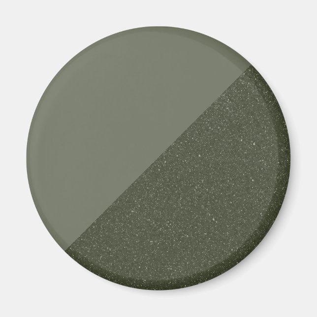 Moss Green Two-Tone Custom Magnet (Front)