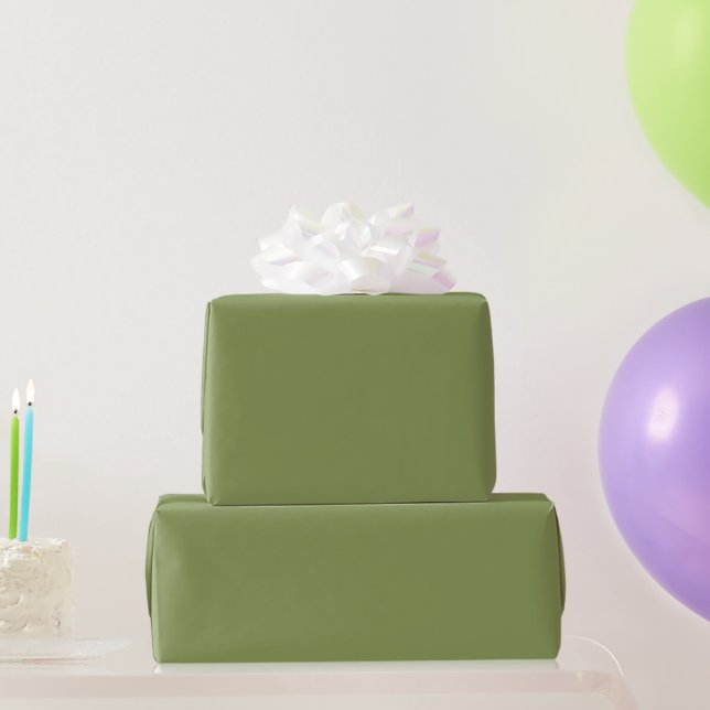 Moss Green Wrapping Paper (Party Gifts)