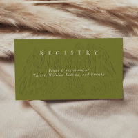Moss Green Yosemite National Park Bridal Registry