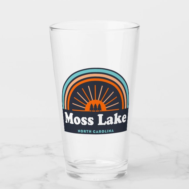 Moss Lake North Carolina Rainbow Glass (Front)