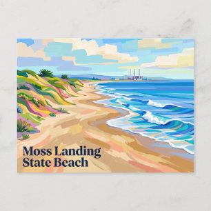 Moss Landing State Beach California Postcard