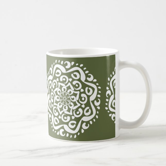 Moss Mandala Coffee Mug (Right)