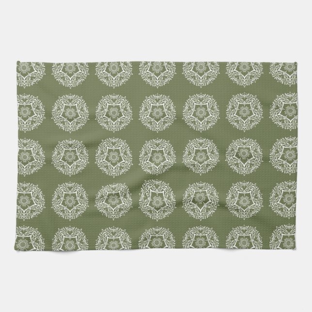 Moss Mandala Tea Towel (Horizontal)