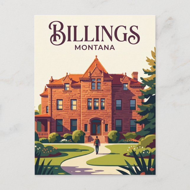 Moss Mansion USA Postcard (Front)