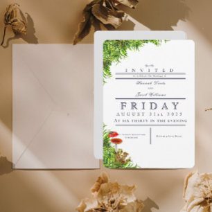 Moss & Mushrooms Magical Forest Wedding Invitation
