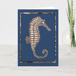 Moss Rock Sea Horse Talking Canyons, New Mexico Ho Holiday Card