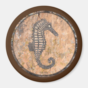 Moss Rock Sea Horse Talking Canyons, New Mexico Magnet