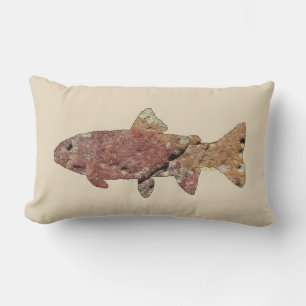 Moss Rock Trout Lumbar Cushion