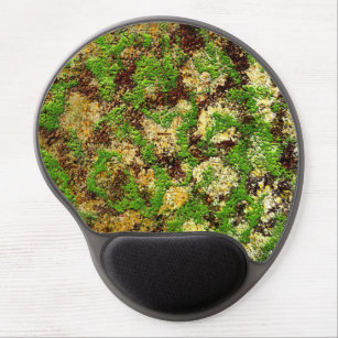 Moss Rust Aged Grunge Old Camouflage Texture Gel Mouse Pad