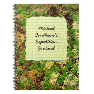 Moss Rust Aged Grunge Old Camouflage Texture Spiral Notebook