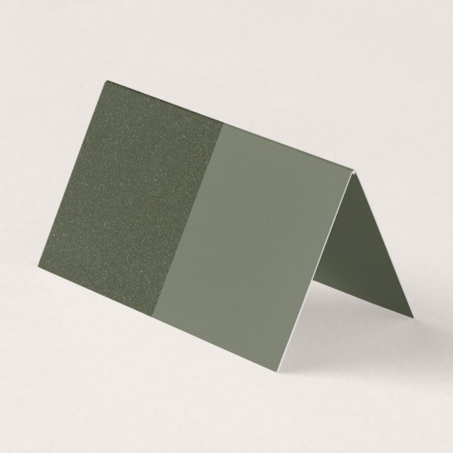 Moss Texture Split Folded Card – Customisable (Front)
