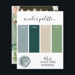 Moss Wedding colours Palette Card 2023<br><div class="desc">Moss Wedding colours Palette Card 2023</div>