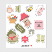 Mossy & Fern Cute Mushrooms & Cosy Quotes