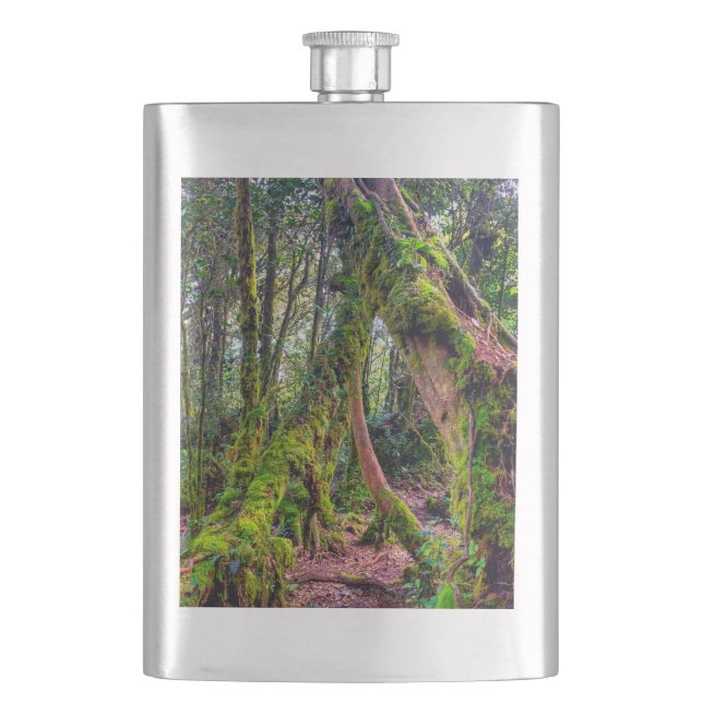 Mossy Forest Hip Flask (Front)