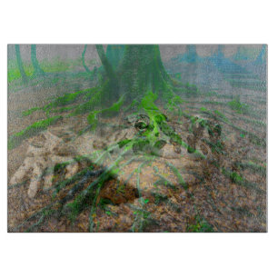 Mossy Frog Cutting Board