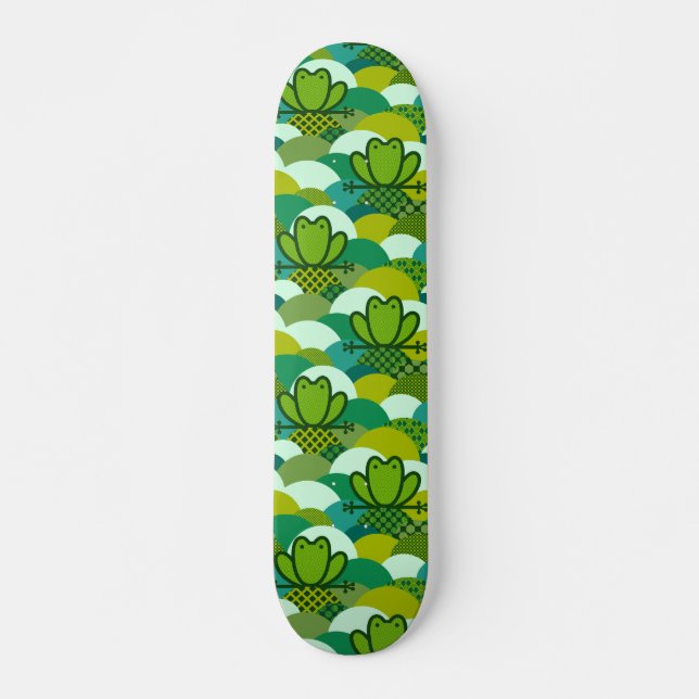 Mossy frog skateboard (Front)